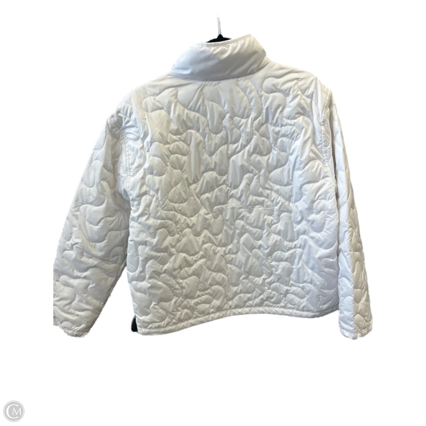 Athletic Jacket By Layer 8 In White, Size: L