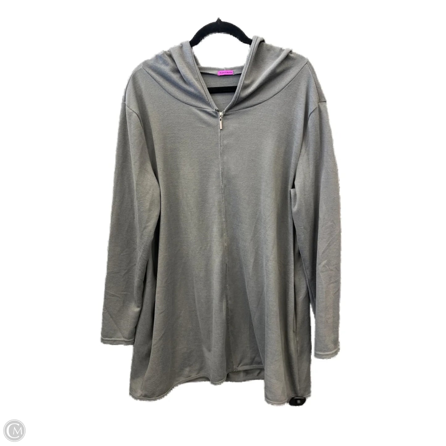 Top Long Sleeve By Clothes Mentor In Grey, Size: Xl