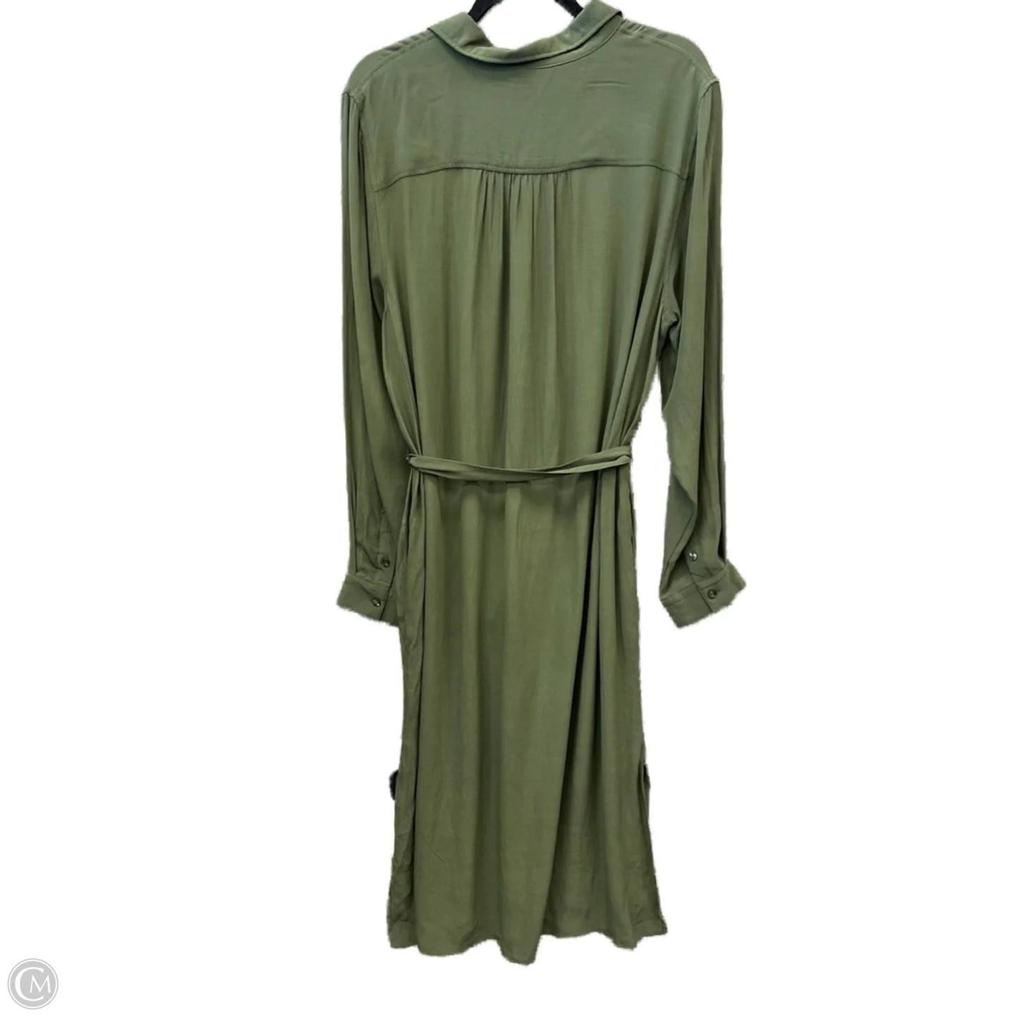 Dress Casual Midi By Time And Tru In Green, Size: L