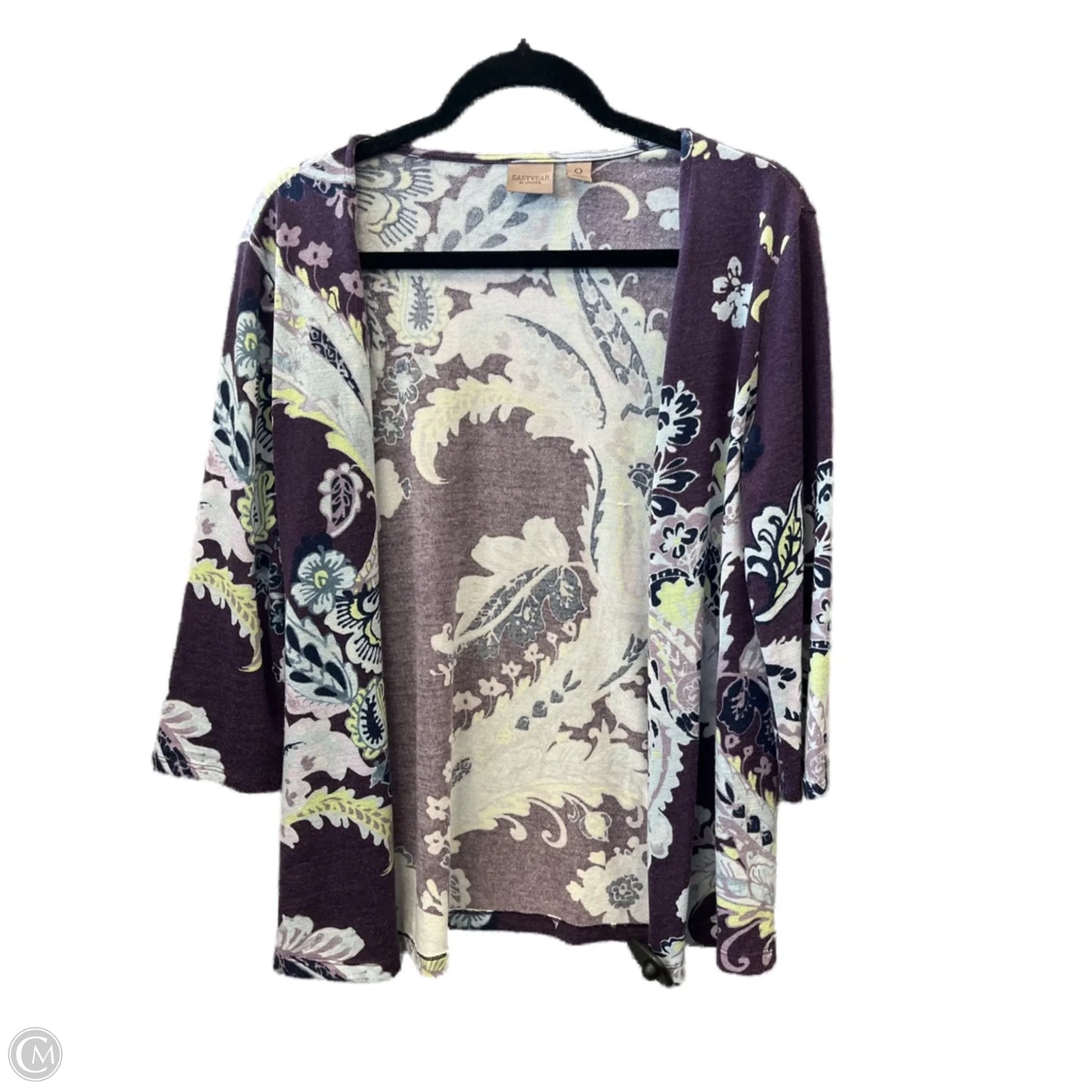 Cardigan By Easywear By Chicos In Purple, Size: M