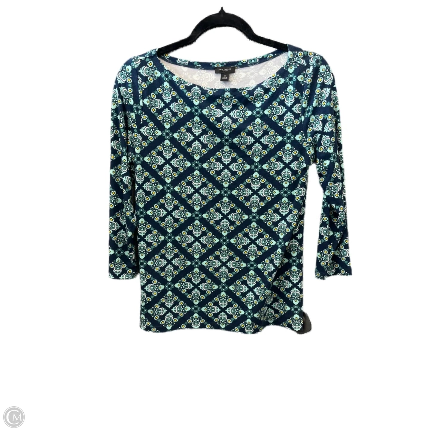 Top Long Sleeve By Ann Taylor In Blue, Size: Xs