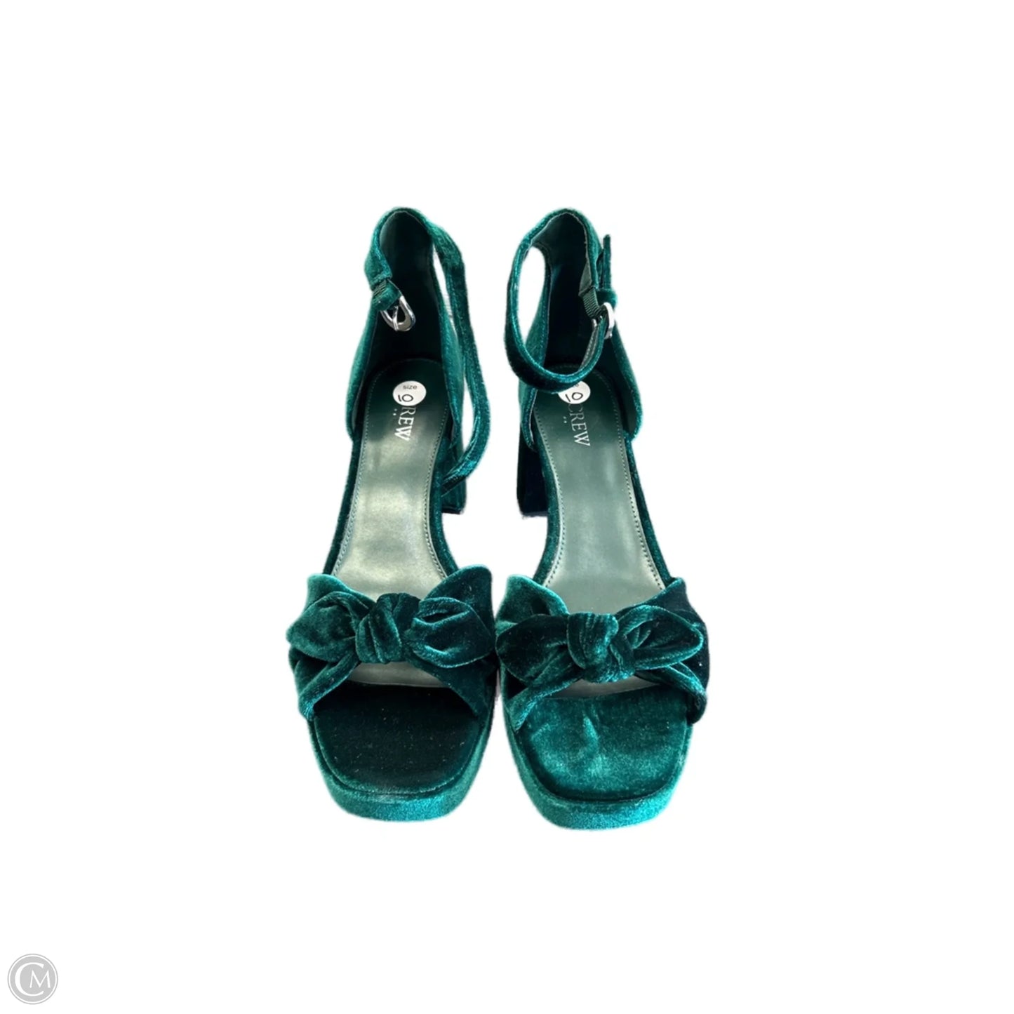 Shoes Heels Block By J. Crew In Green, Size: 10