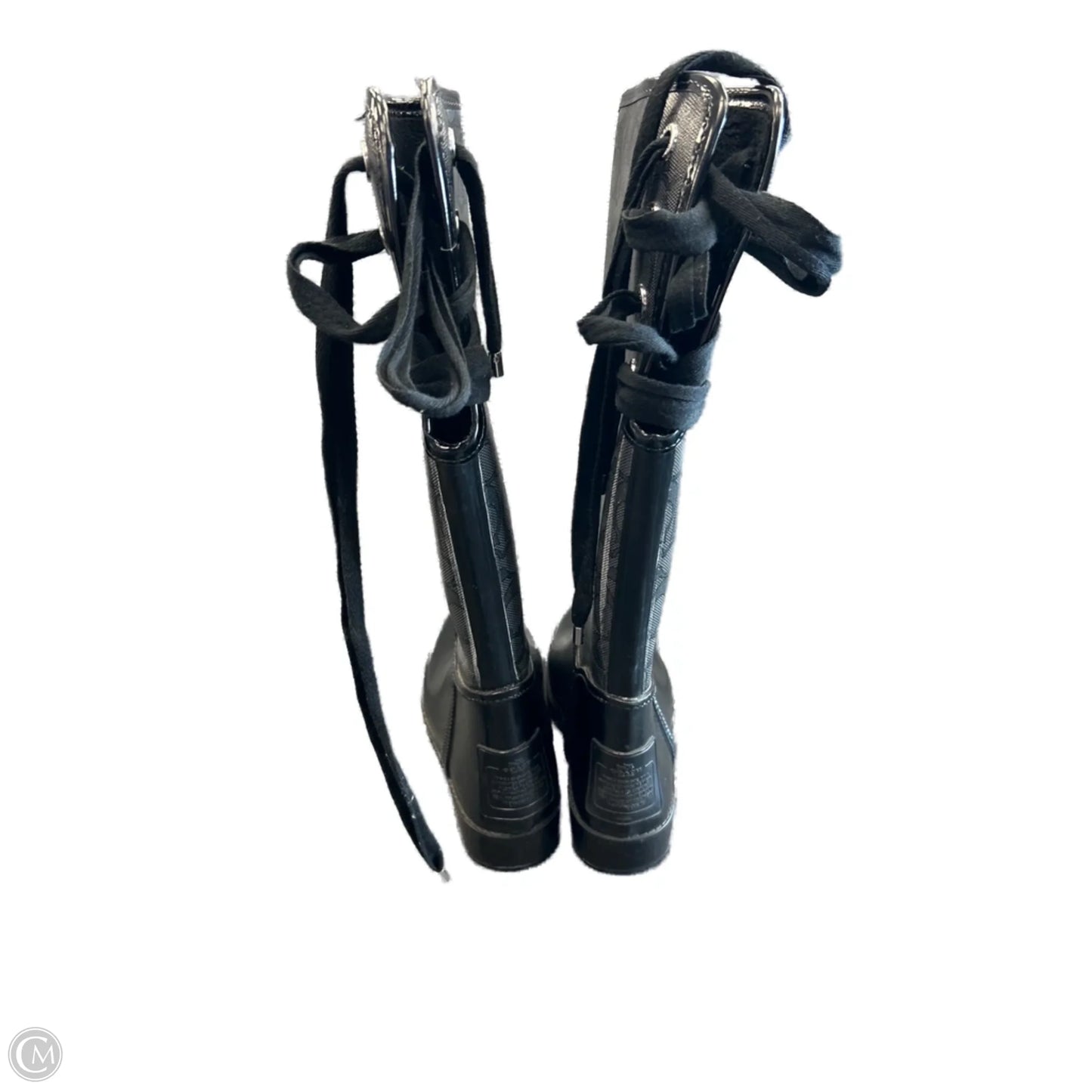 Boots Designer By Coach In Black, Size: 8