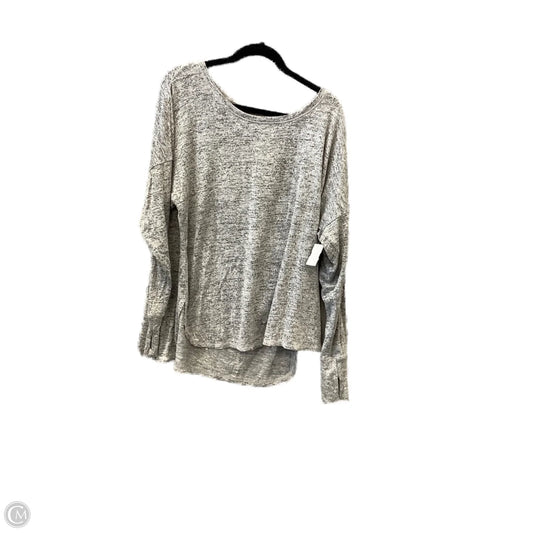 Top Long Sleeve By Ideology In Grey, Size: 1x