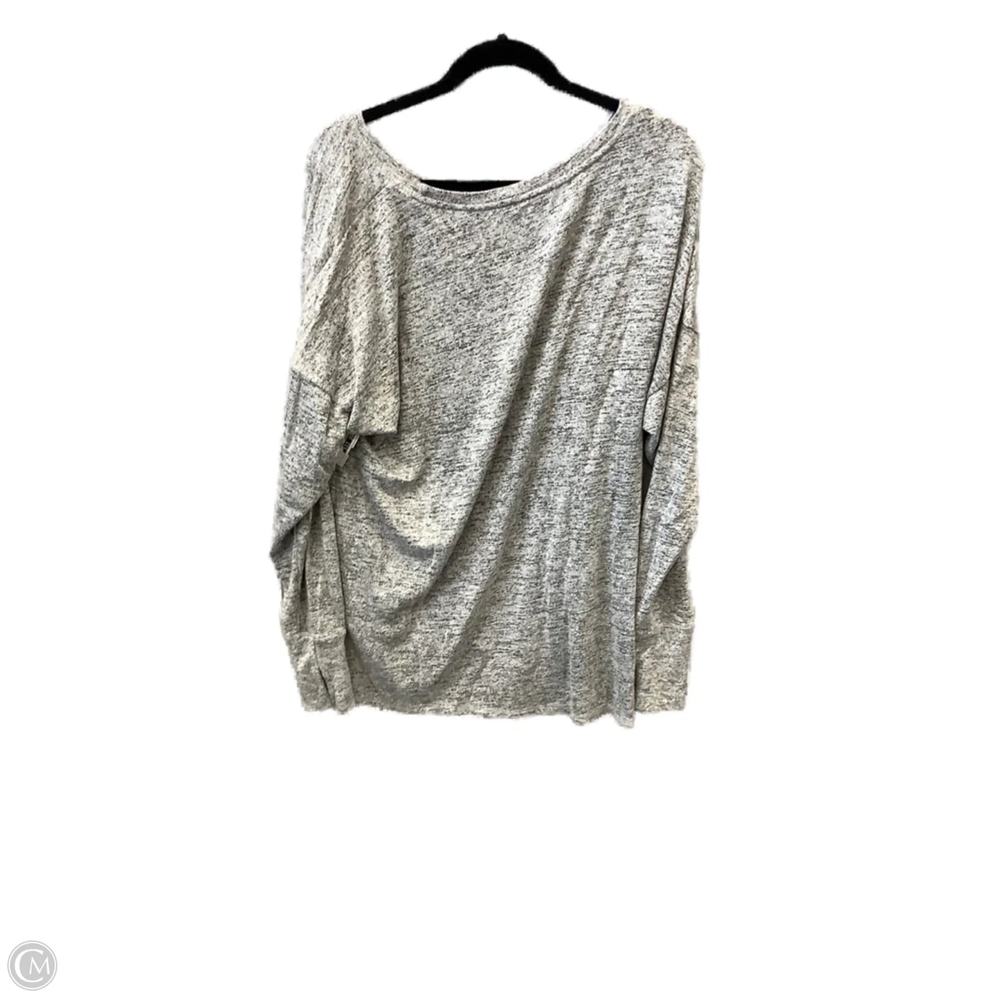Top Long Sleeve By Ideology In Grey, Size: 1x