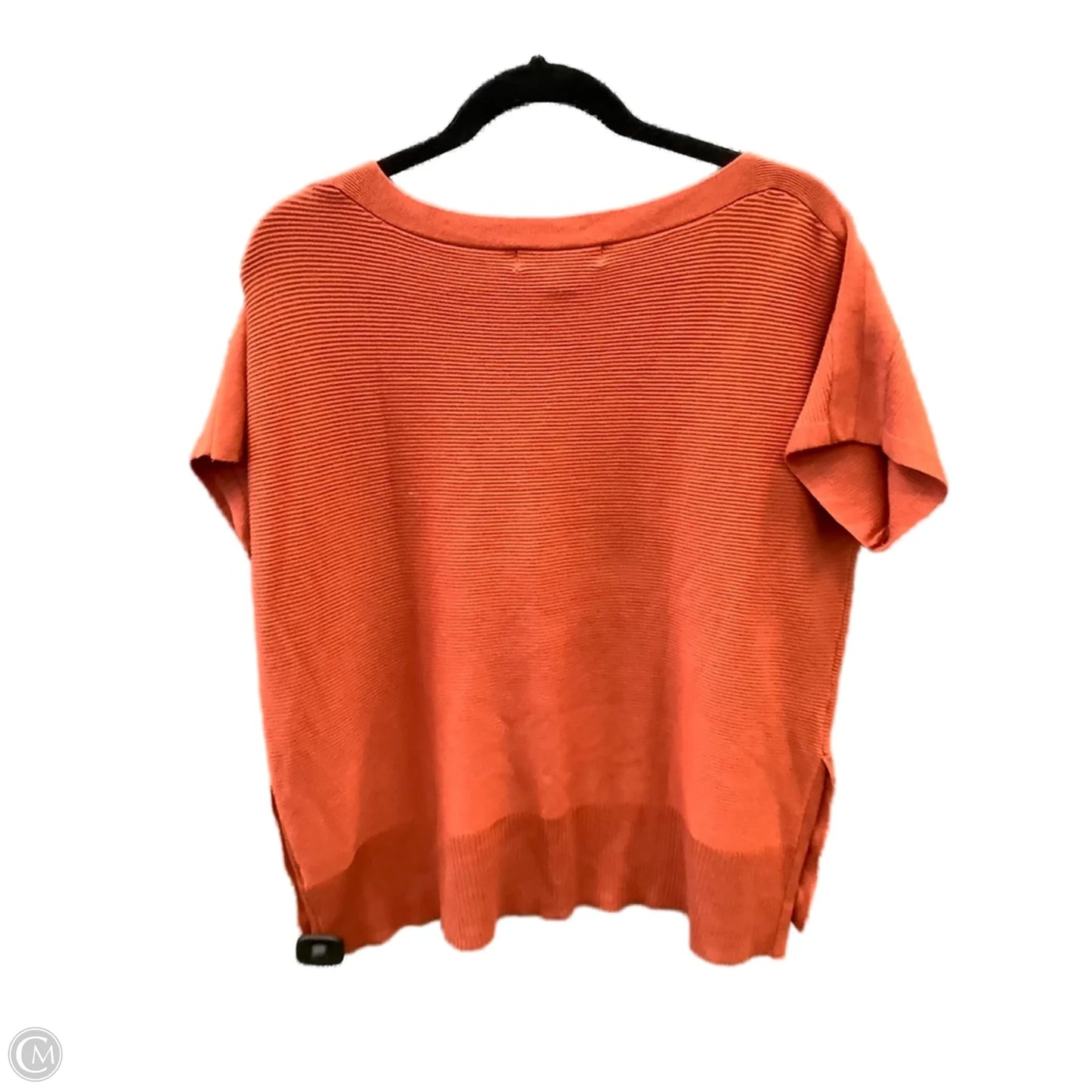 Sweater Short Sleeve By Marled In Orange, Size: L