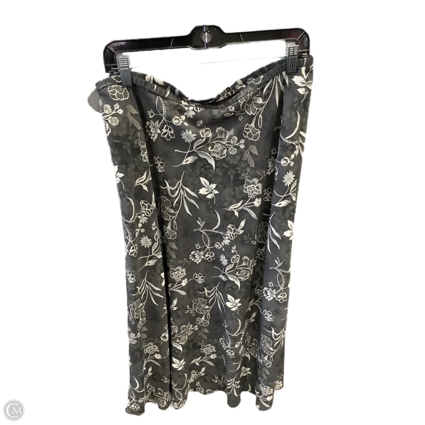 Skirt Maxi By Laura Scott In Grey, Size: 16