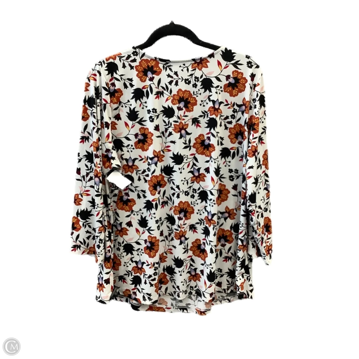 Top Long Sleeve By Liz Claiborne In Multi-colored, Size: 1x