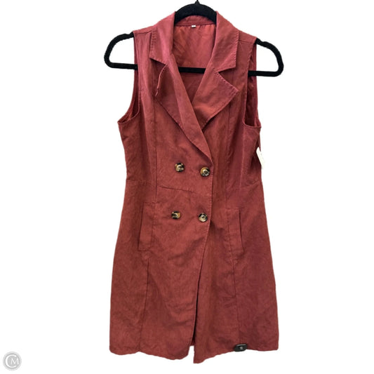 Dress Casual Midi By Clothes Mentor In Maroon, Size: S