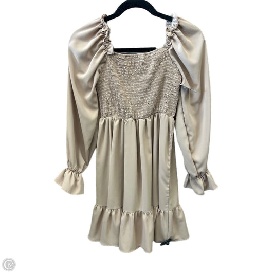 Dress Casual Midi By Shein In Tan, Size: M
