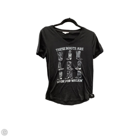 Top Short Sleeve By Maurices In Black, Size: Xs