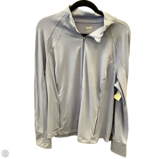 Athletic Top Long Sleeve Collar By Avia In Purple, Size: 3x