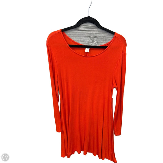 Dress Casual Midi By Old Navy In Orange, Size: L