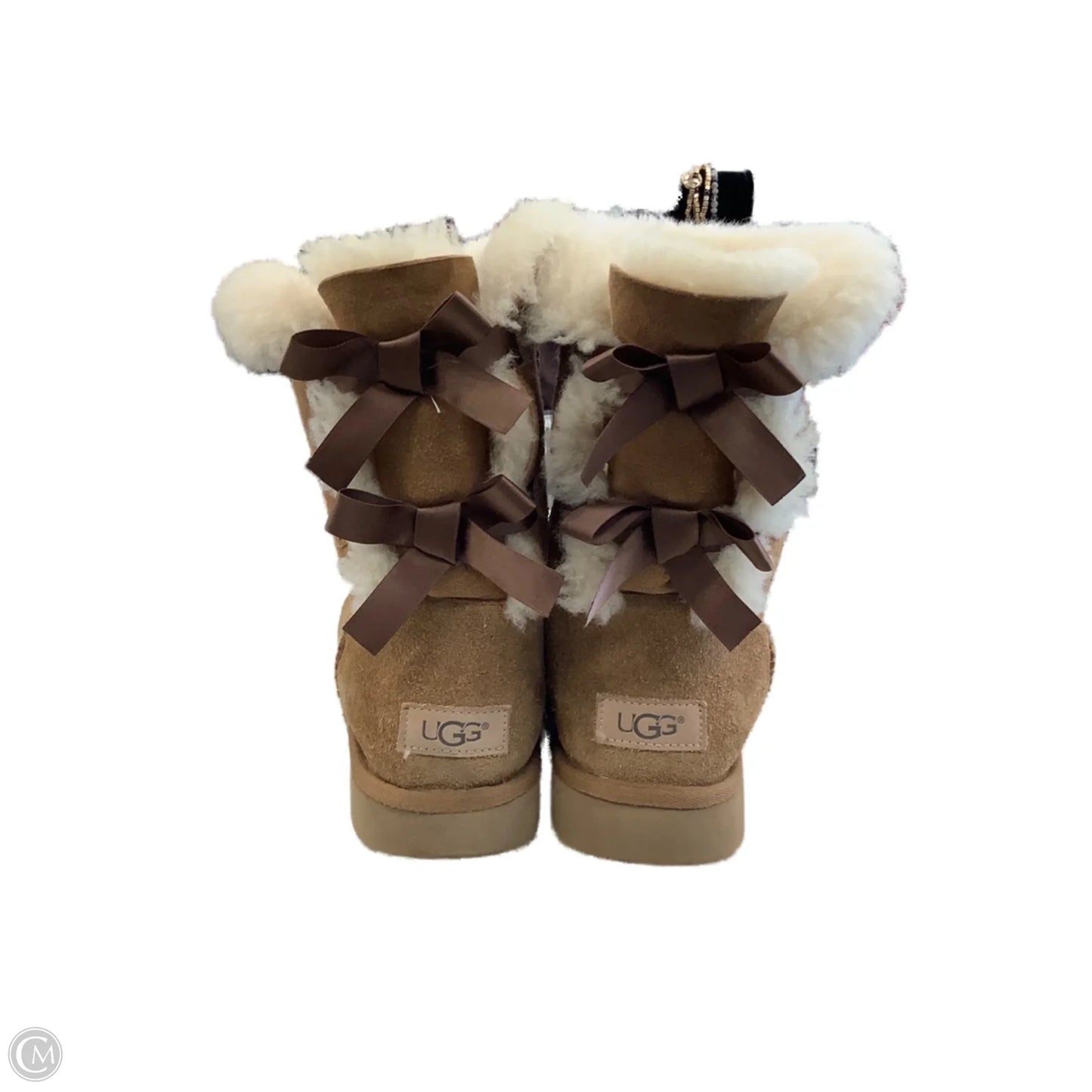 Boots Designer By Ugg In Brown, Size: 9