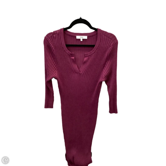Dress Casual Midi By Clothes Mentor In Purple, Size: Xl