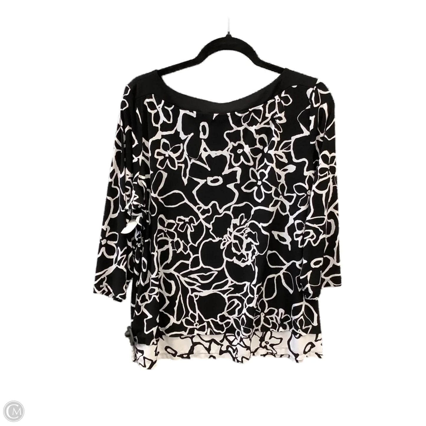 Top Long Sleeve By Susan Graver In Black, Size: L