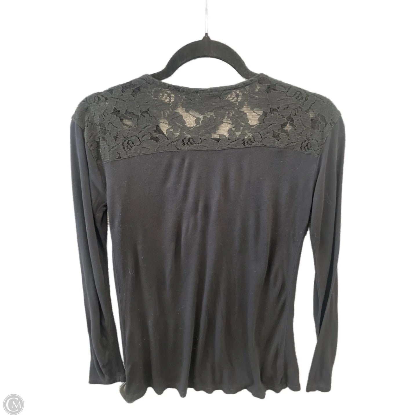 Top Long Sleeve By Ana In Black, Size: Xs