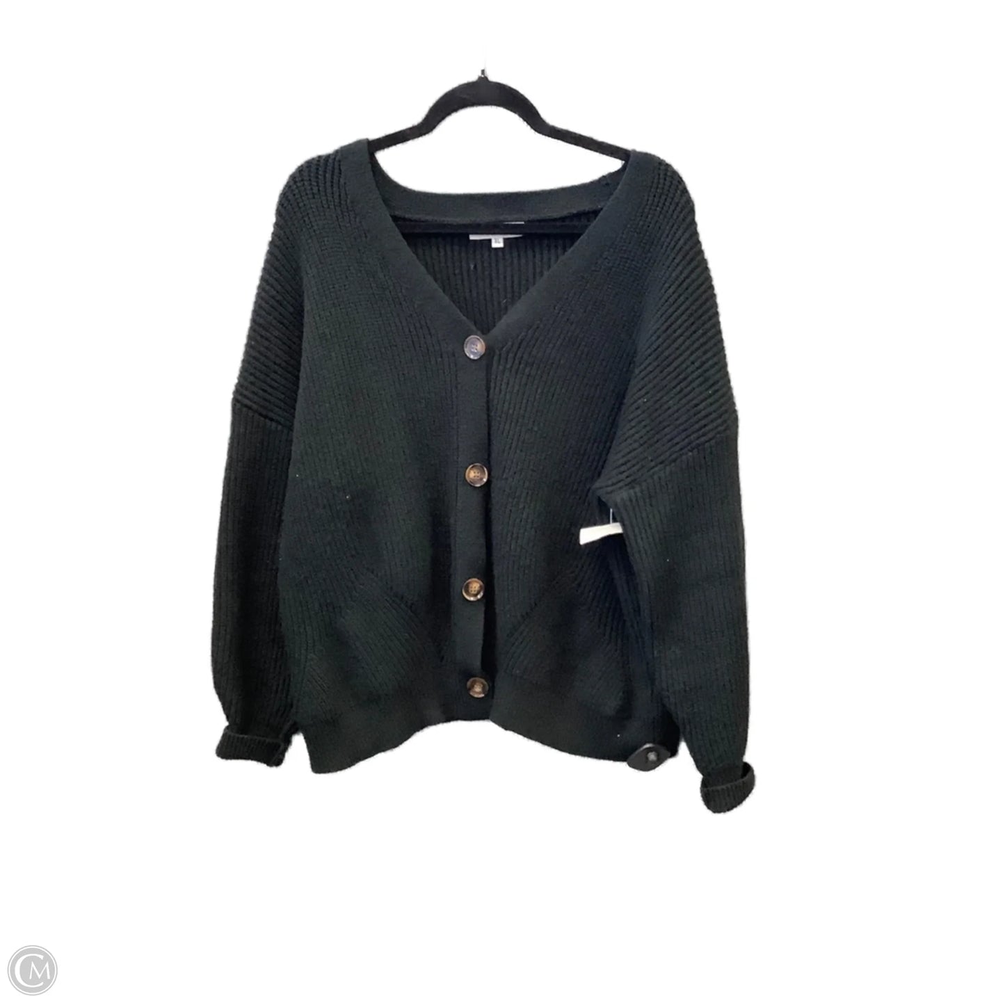 Sweater Cardigan By Clothes Mentor In Black, Size: Xl
