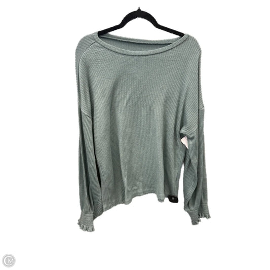 Top Long Sleeve By Shein In Blue, Size: 1x