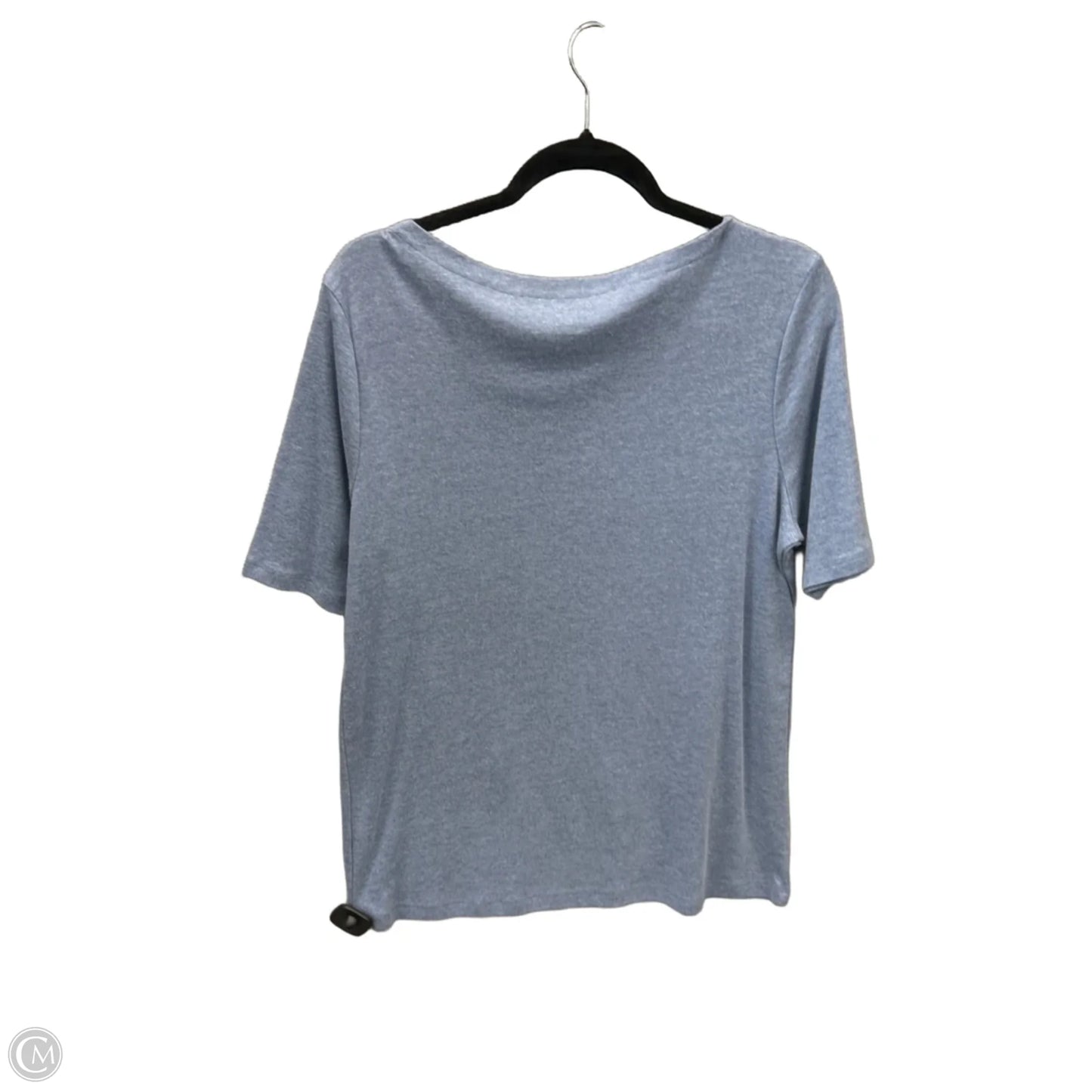 Top Short Sleeve By Croft And Barrow In Blue, Size: Xl