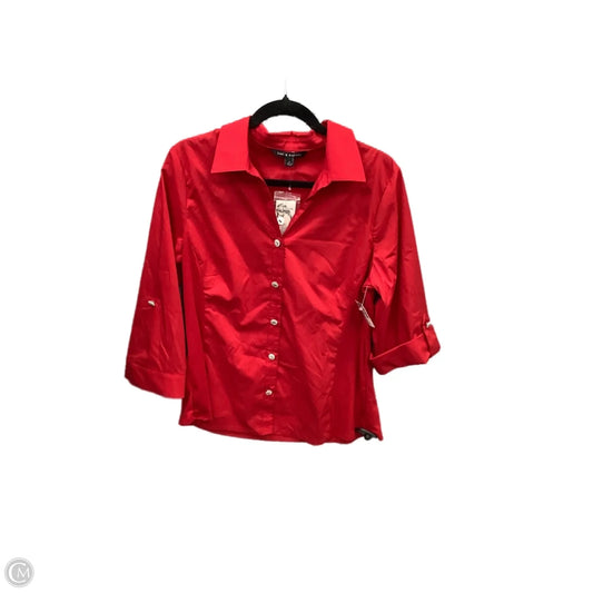Top Long Sleeve By Zac And Rachel In Red, Size: L