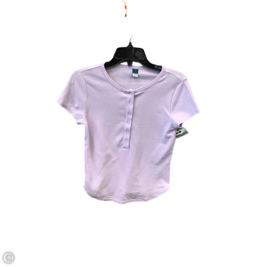 Top Short Sleeve By Old Navy In Purple, Size: S