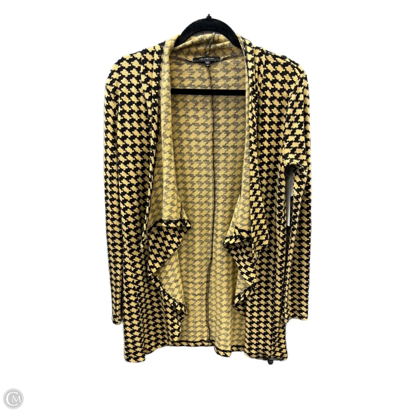 Cardigan By Limited In Black & Gold, Size: Sp
