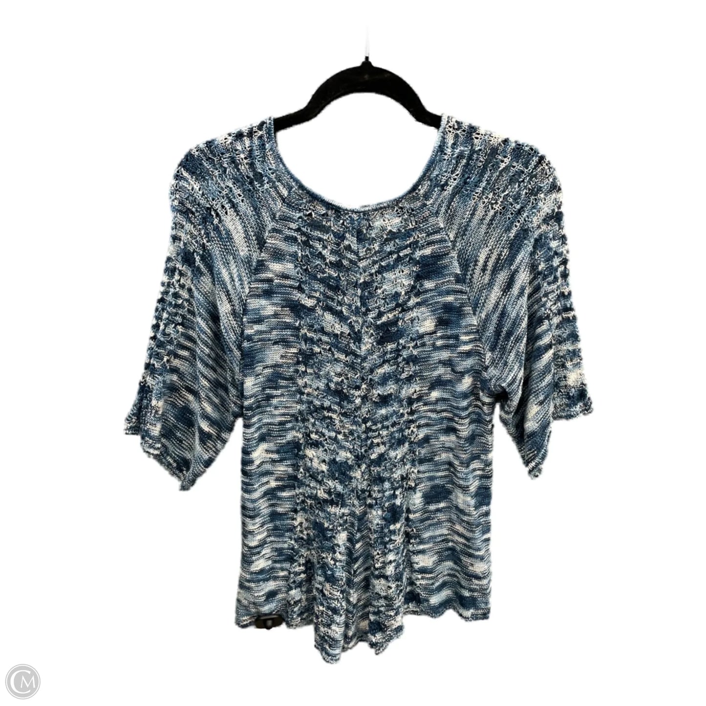 Sweater Short Sleeve By Clothes Mentor In Blue, Size: L