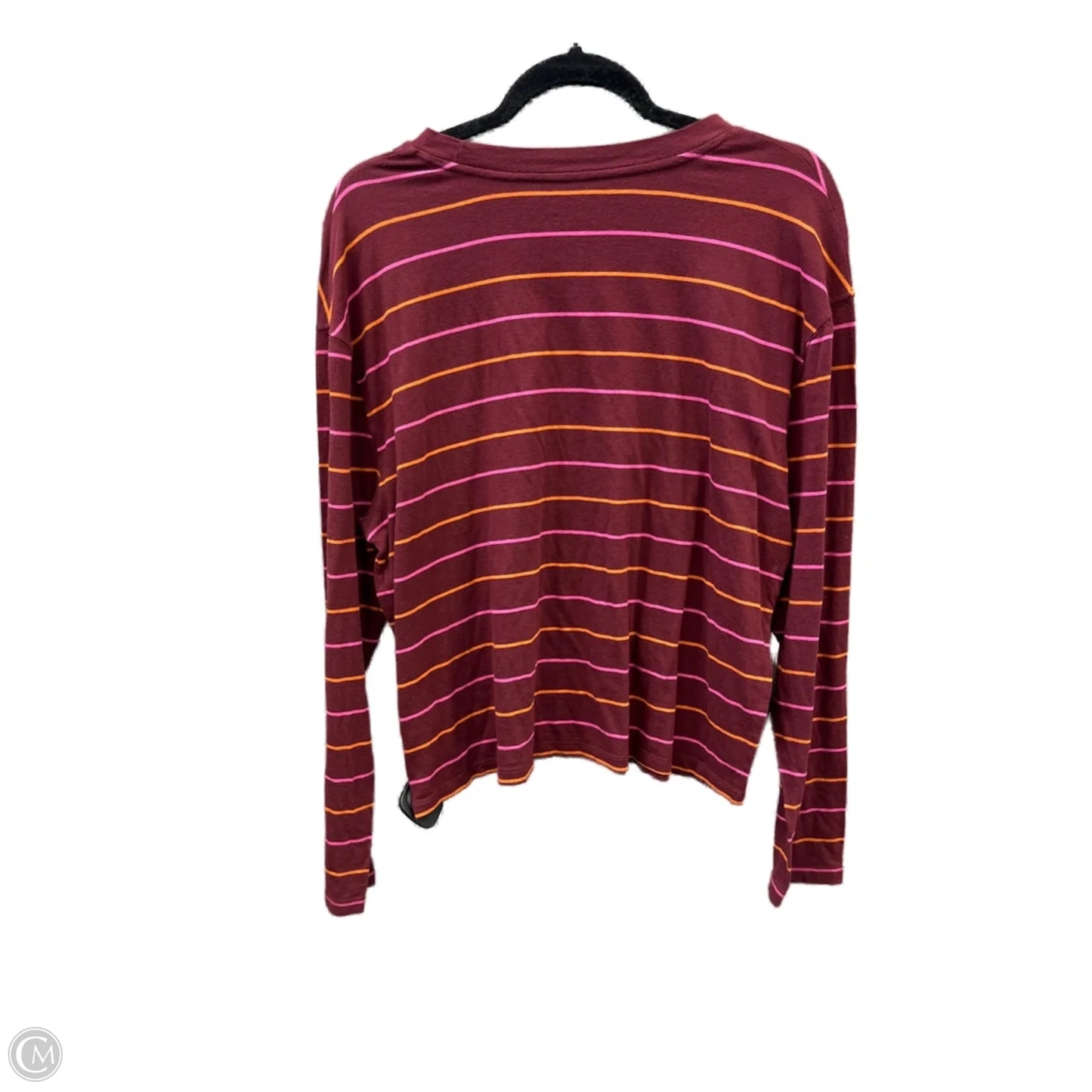 Top Long Sleeve By A New Day In Striped Pattern, Size: L