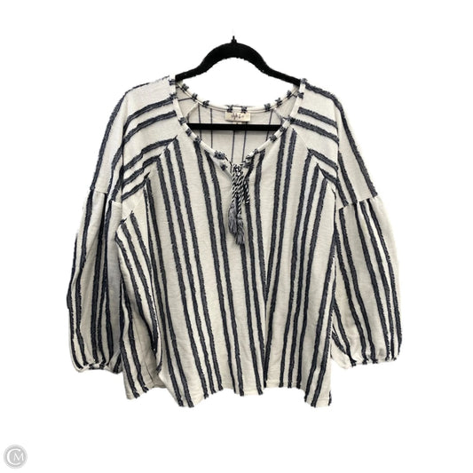 Top Long Sleeve By Style And Company In Striped Pattern, Size: Xl