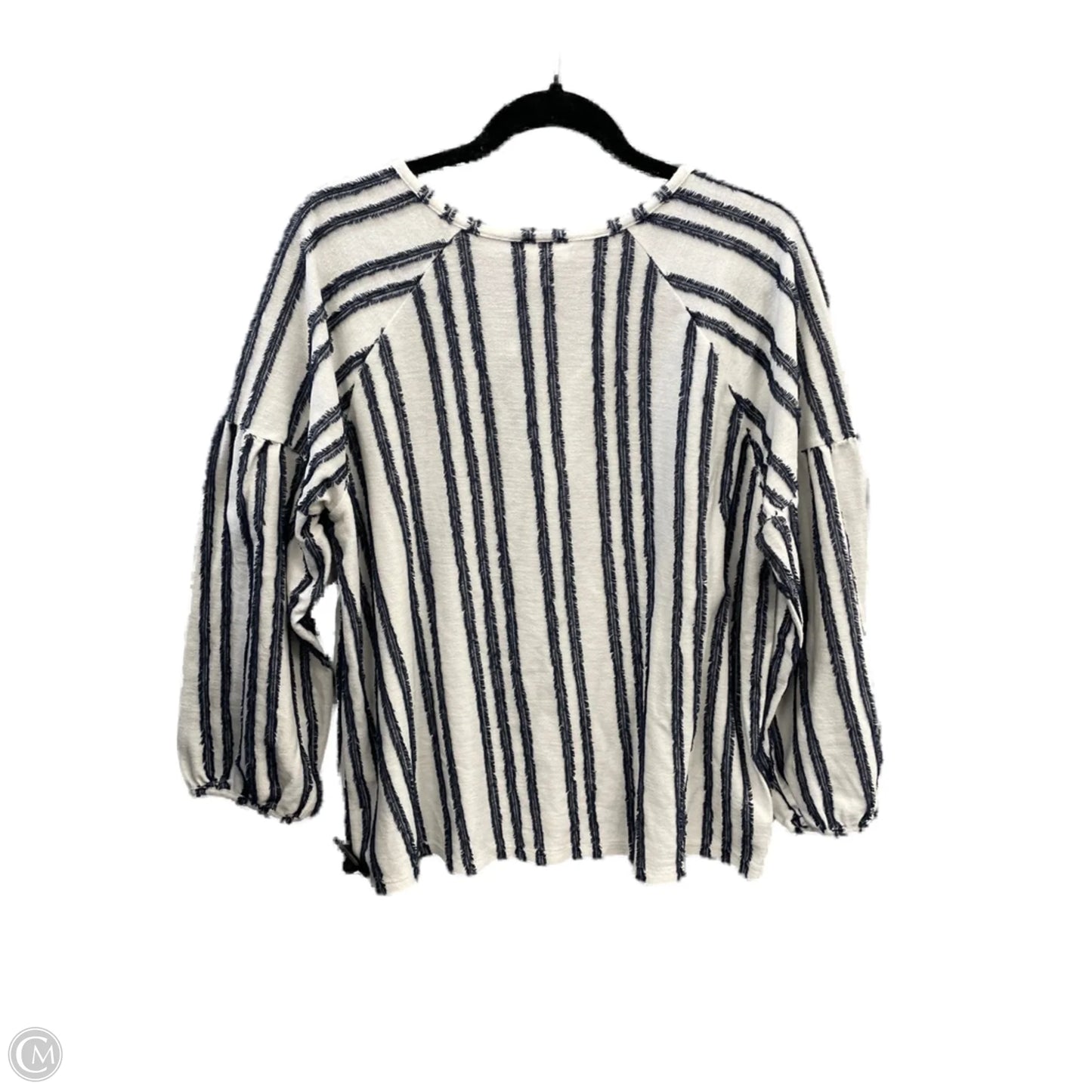 Top Long Sleeve By Style And Company In Striped Pattern, Size: Xl