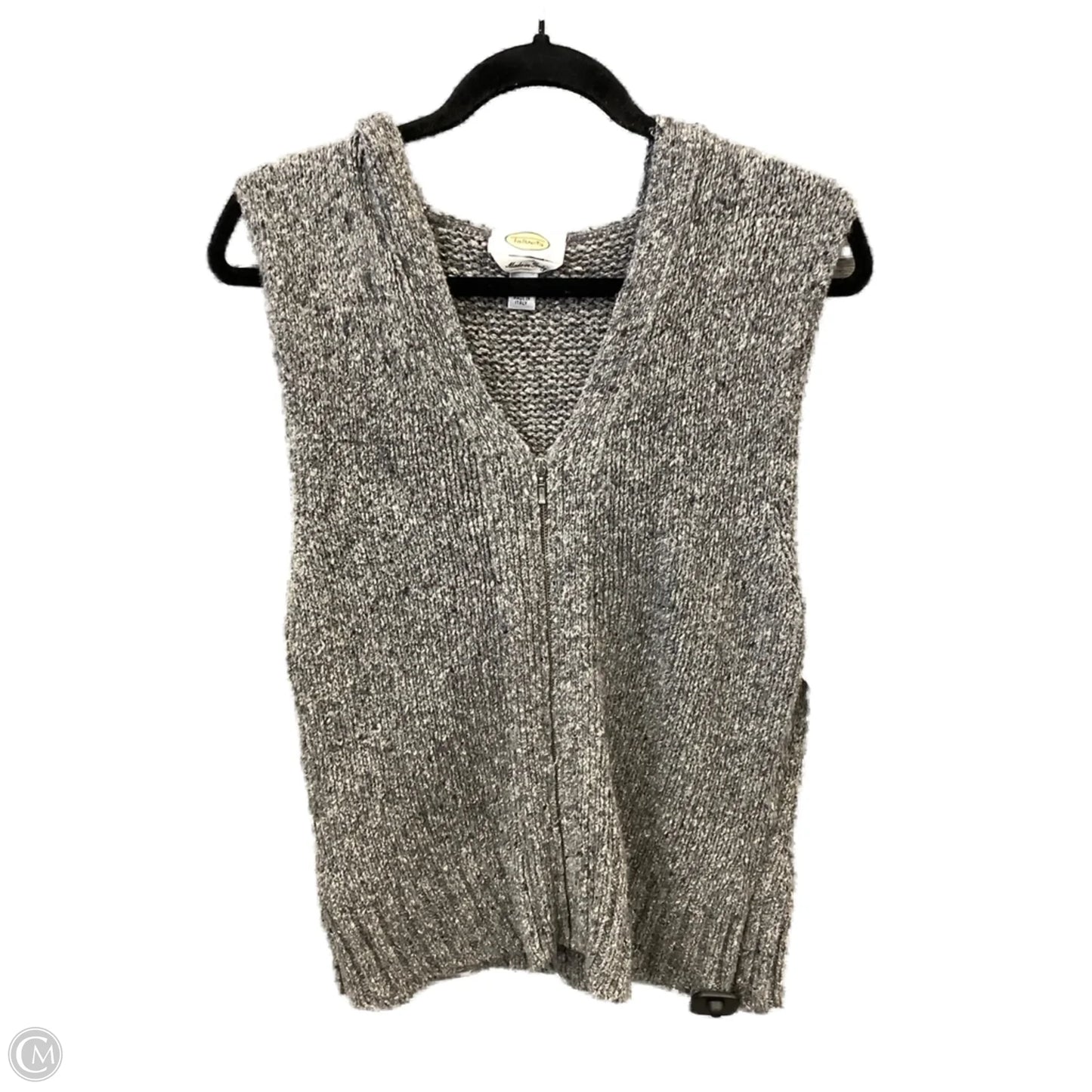 Vest Sweater By Talbots In Grey, Size: L