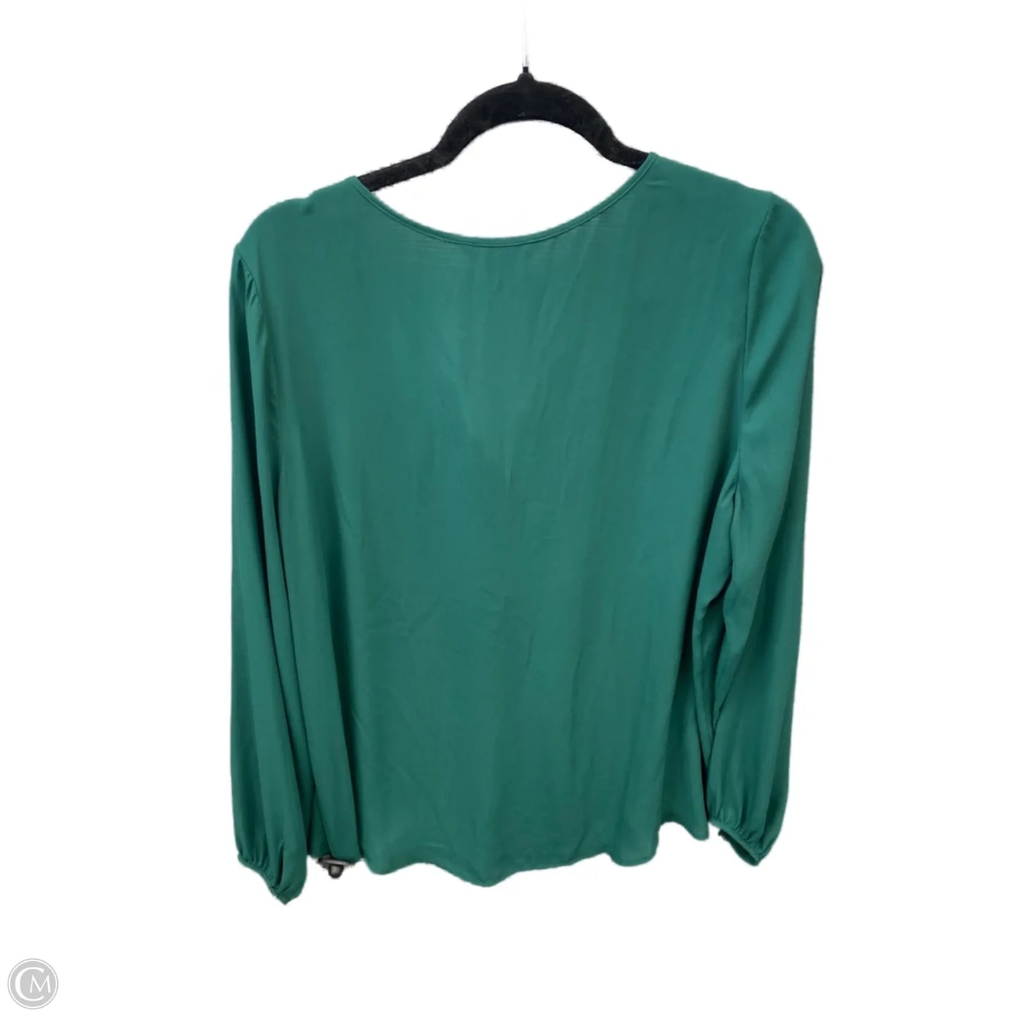 Blouse Long Sleeve By White House Black Market In Green, Size: Xl