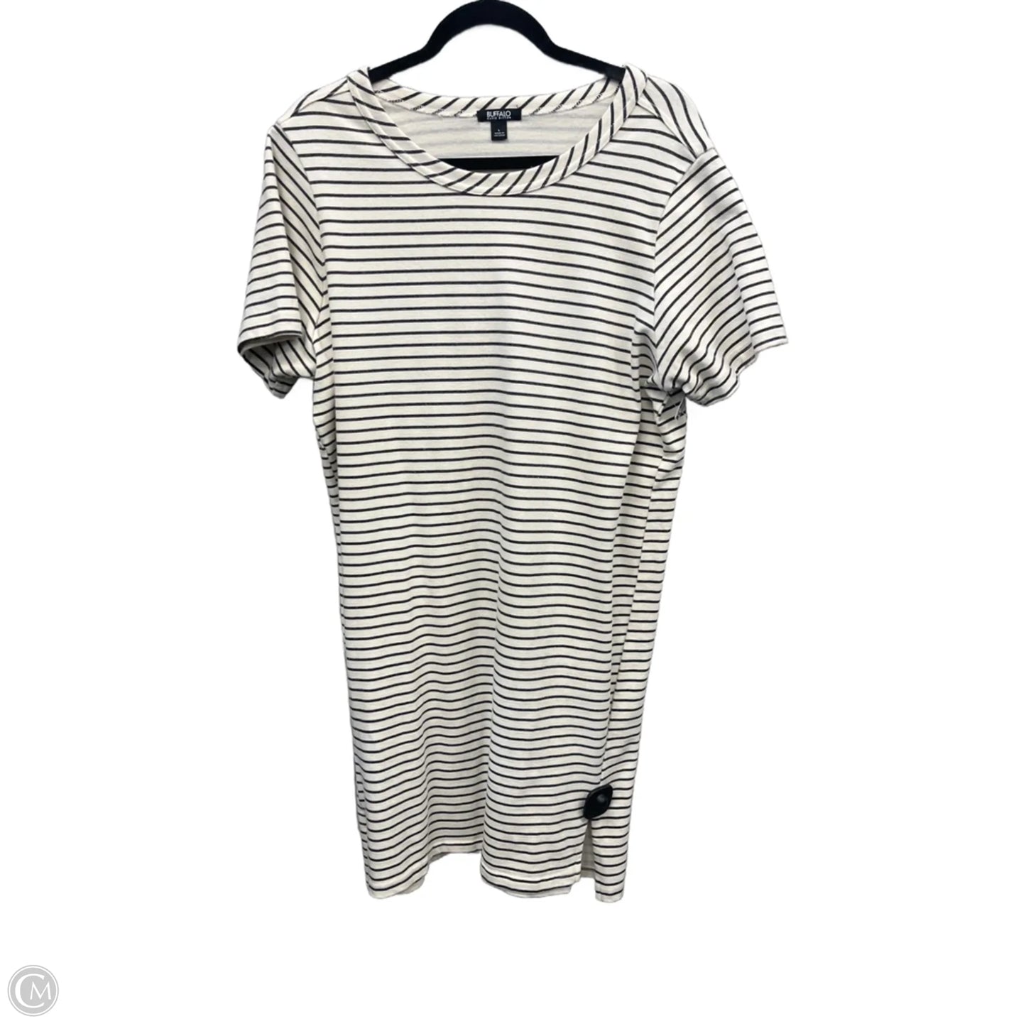 Dress Casual Midi By Buffalo David Bitton In Striped Pattern, Size: L