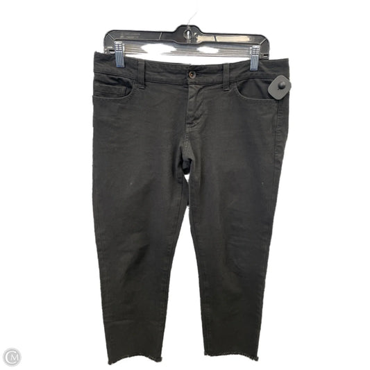 Jeans Skinny By Banana Republic In Black Denim, Size: 8