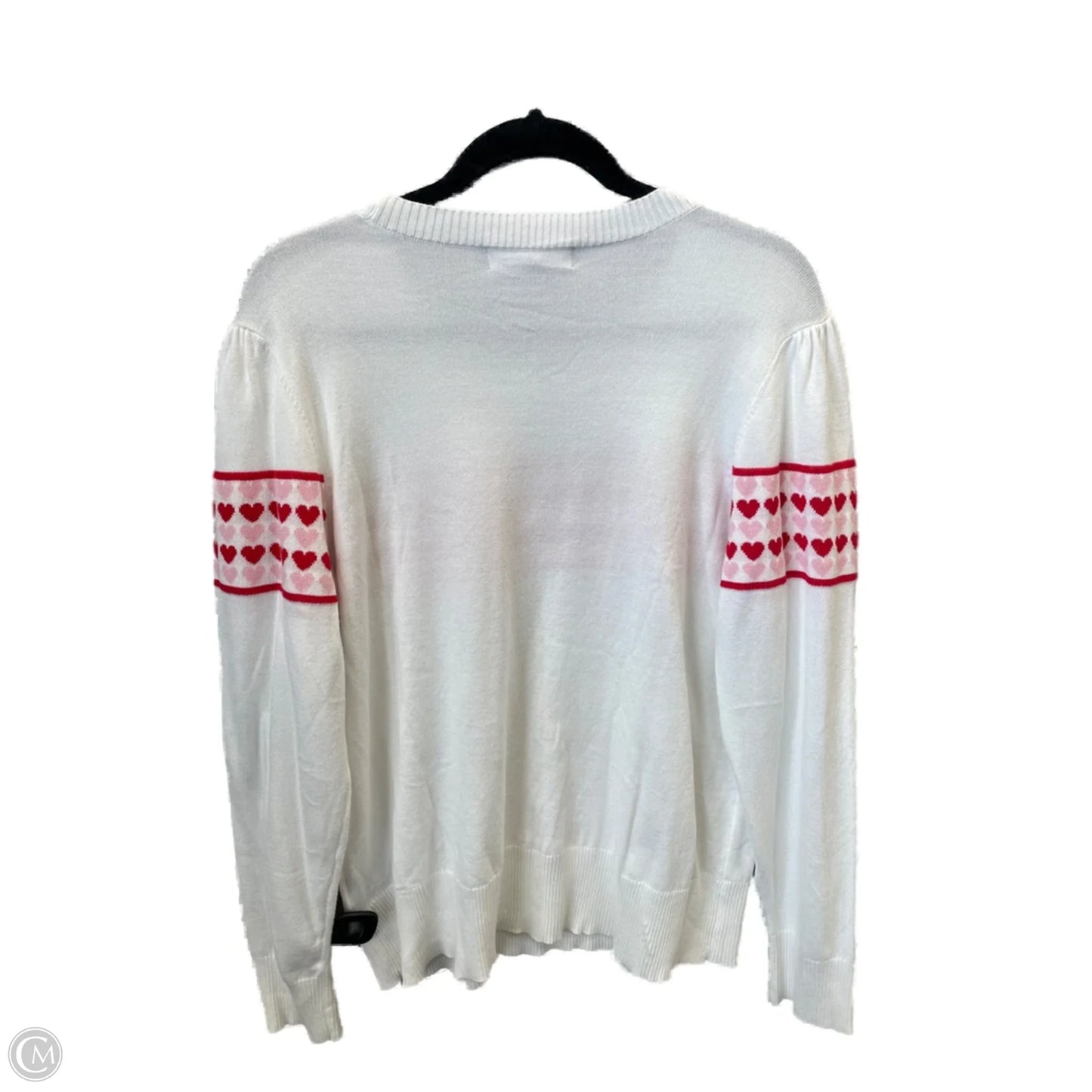 Sweater By Marled In Red & White, Size: Xl