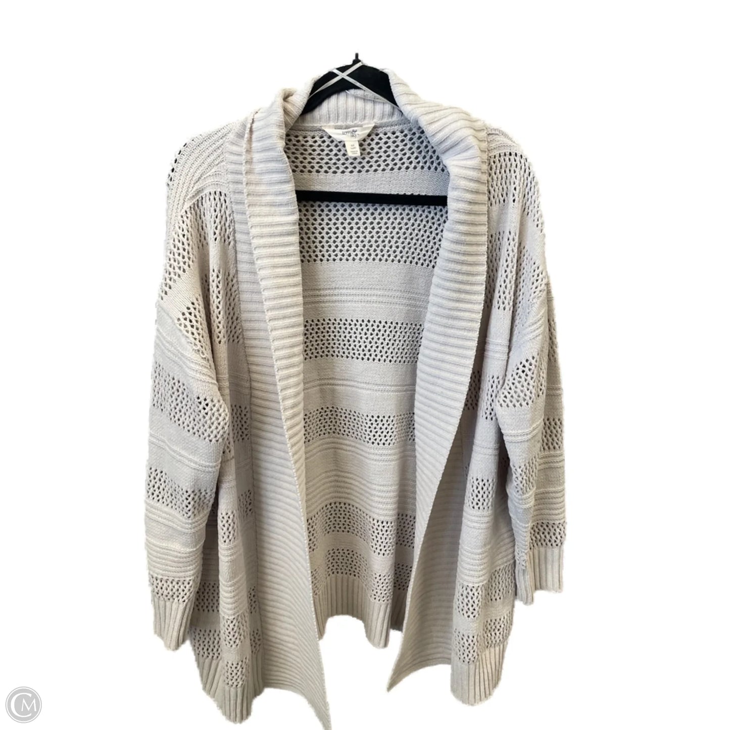 Cardigan By Terra & Sky In Cream, Size: Xl
