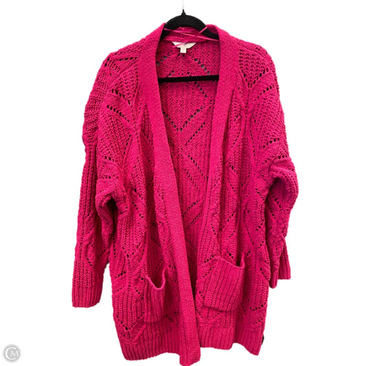 Cardigan By Terra & Sky In Pink, Size: 2x
