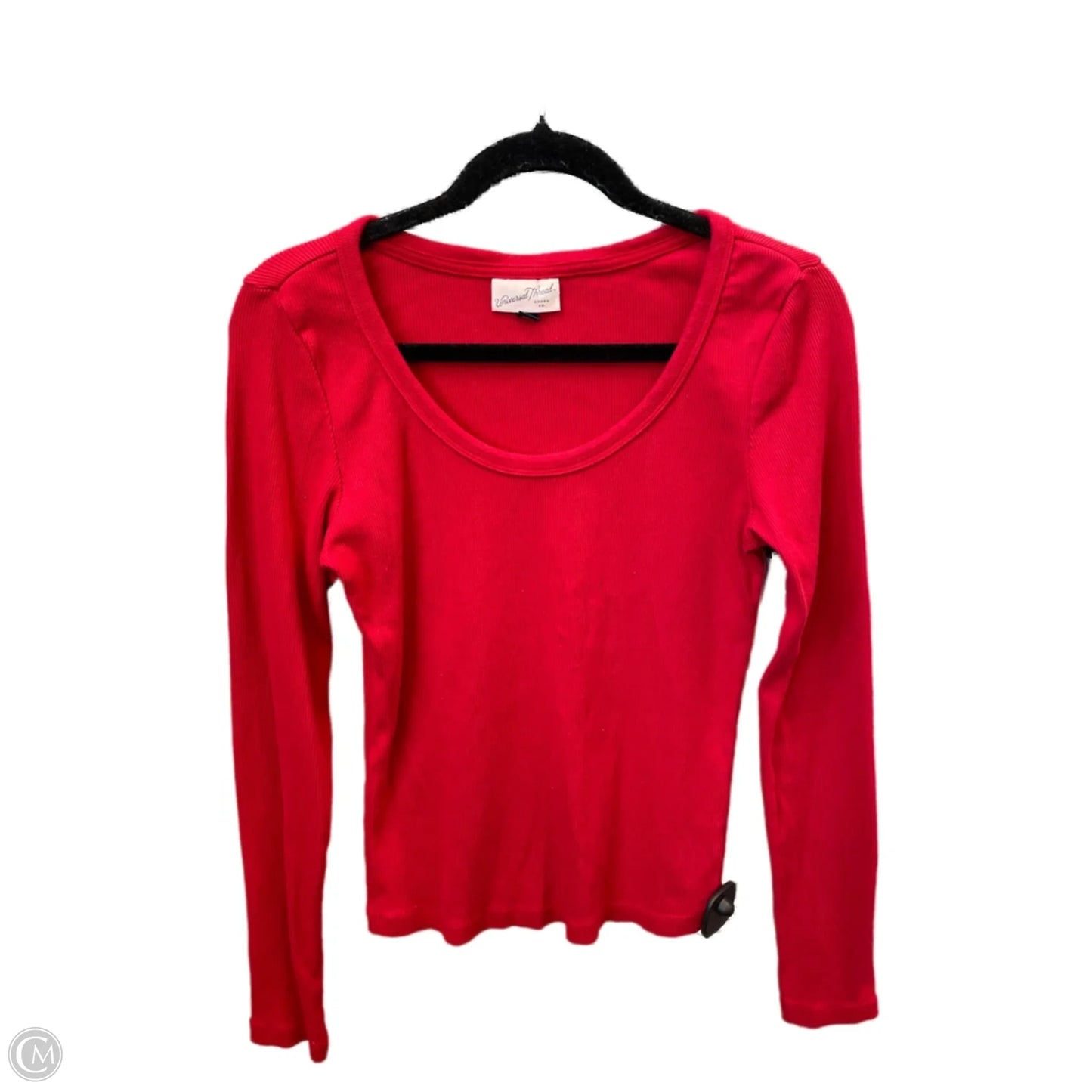 Top Long Sleeve By Universal Thread In Red, Size: M