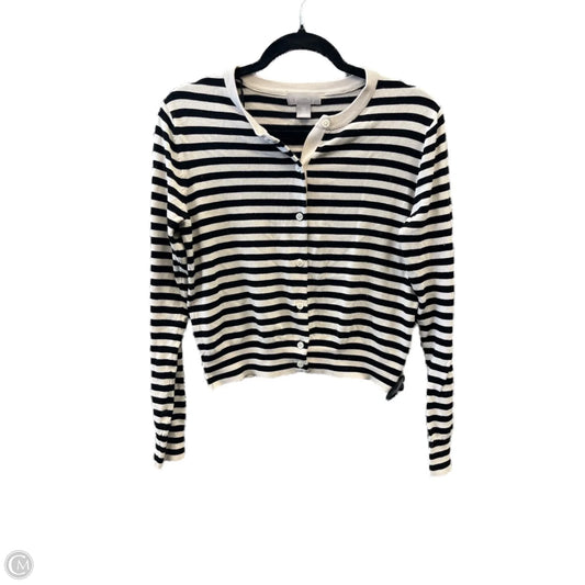 Cardigan By H&m In Striped Pattern, Size: M