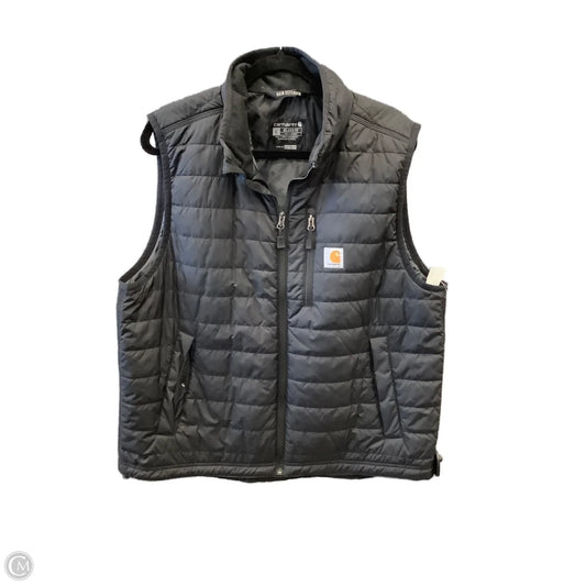 Vest Puffer & Quilted By Carhartt In Black, Size: L
