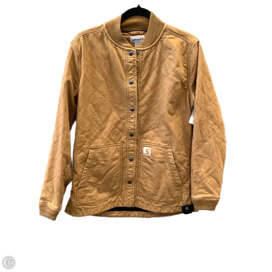 Jacket Puffer & Quilted By Carhartt In Tan, Size: S