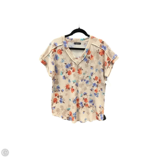 Top Short Sleeve By Heimish Usa In Pink, Size: 1x