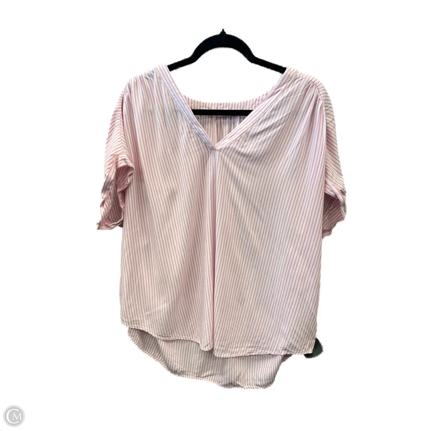 Top Short Sleeve By Gap In Striped Pattern, Size: Xxl