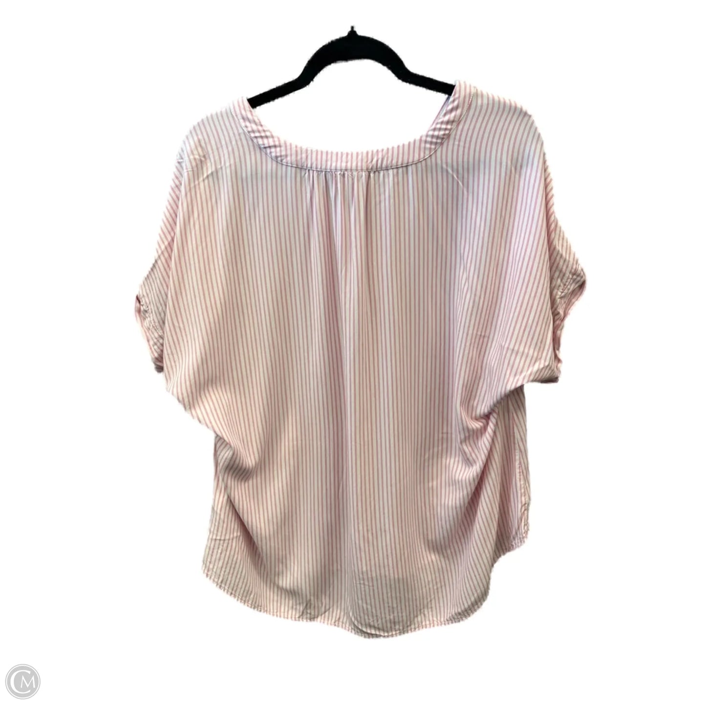 Top Short Sleeve By Gap In Striped Pattern, Size: Xxl