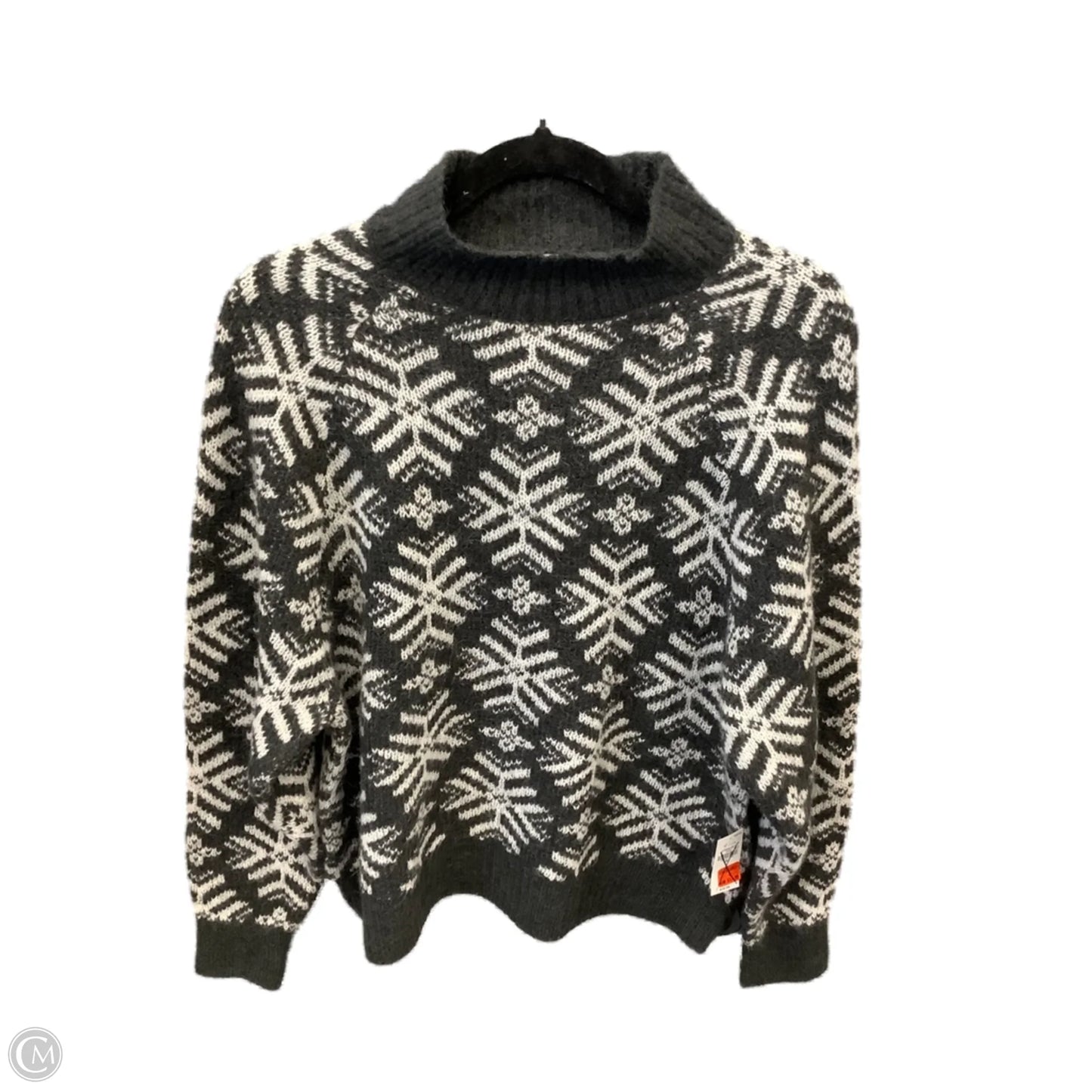 Sweater By Old Navy In Grey & White, Size: M