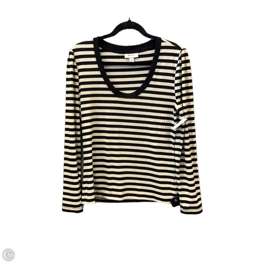 Top Long Sleeve By On 34th In Striped Pattern, Size: L