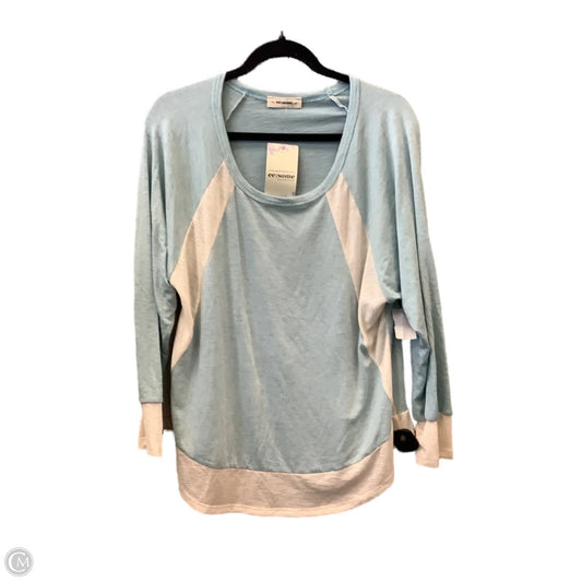 Top Long Sleeve By Ee Some In Blue & White, Size: S