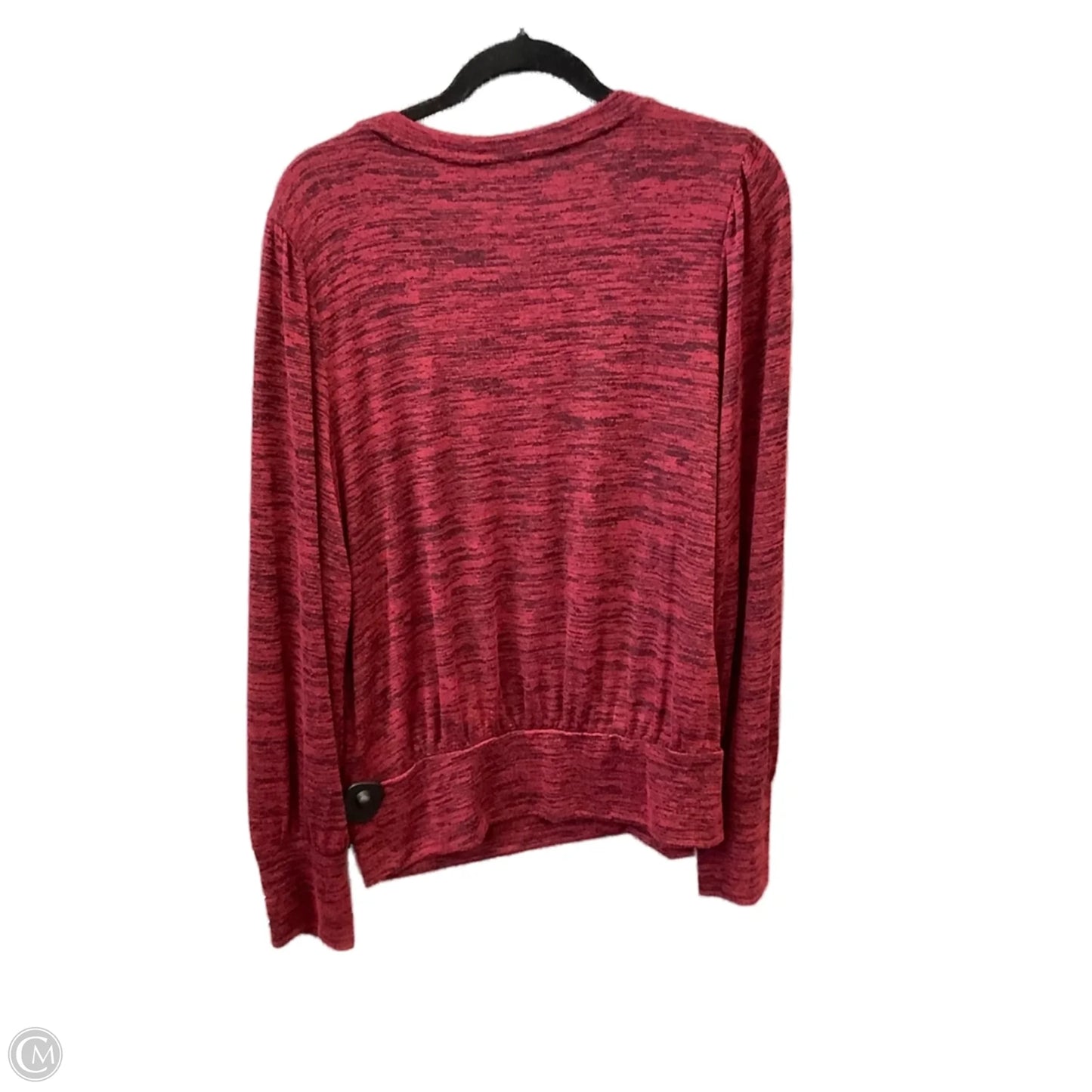 Top Long Sleeve By Apt 9 In Red, Size: Xxl