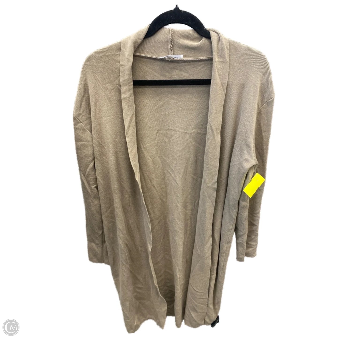 Cardigan By Clothes Mentor In Tan, Size: Osfm
